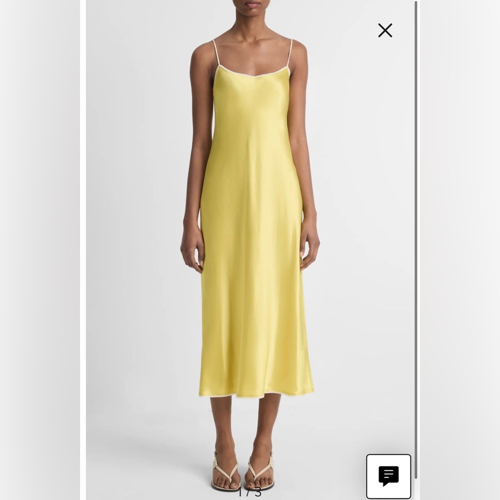 Satin Midi Slip Dress